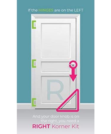Kitty Korner Door DIY Install - Left Swing Kit | Easy Interior Cat Door Installation | Create Safe Space for Cat - Buy Online on SooperMarket.com