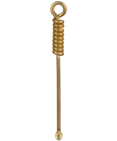 U-K Brass Ear Spoon Vintage Ear Wax Remover Ear Cleaner Earpick Cleanning Tool Keychain Pendant Gift for Men Women 6 Practical Design