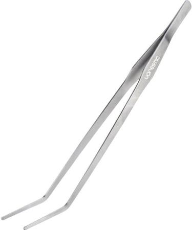 VORESTIC Long Tweezers Curved 38cm Aquarium and Terrarium Tools Reptile Feeding Tongs Gebogene Pinzette 38 cm.