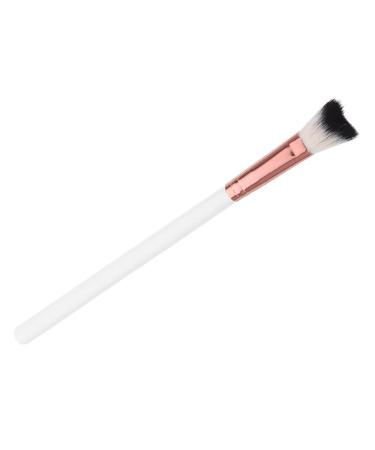CANIGHT Makeup Tool Brush for Nose Makeup White Blush Brush Nose Contour Brush 18.50X1.00X1.00CM White