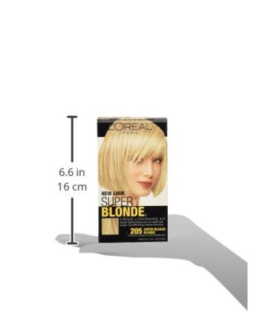 L'Oreal Paris Super Blonde Creme Lightening Kit 205 - Light Brown to Super Bleach Blonde - Buy Online on SooperMarket.com