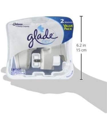 Glade PlugIns Refills Air Freshener Starter Kit - Clean Linen Scent 6 Refills & 2 Warmers - Essential Oils for Home & Bathroom - Buy Online on SooperMarket.com