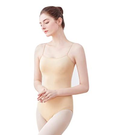 Daydance Camisole Nude Leotards for Girls Ballet, Dance, Gymnastics, Aerial Yoga, Swim Medium