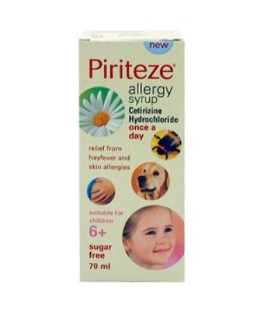 Piriteze Once-A-Day Allergy Syrup 70ml Personal Care Personal Care