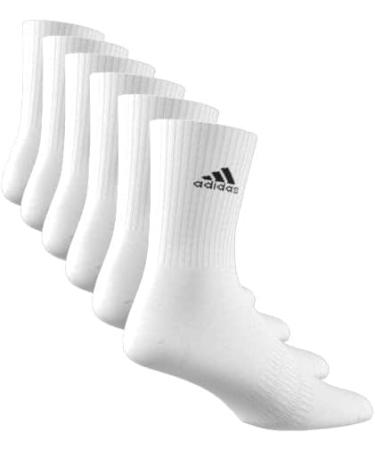 Buy adidas Unisex Cushioned Sportswear Crew Socks - 6 Pairs (White/Black) | Best International Shipping - Buy Online on SooperMarket.com