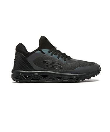 Boombah Men's Raptor AWR Lights Out Metallic Turf Shoes - Multiple Color Options - Multiple Sizes Black/Oil 10.5