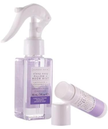 Sunday Rain Sleep Easy Beauty Rest Duo Lavender Scented Vegan and Cruelty Free Pamper Set 13g Pulse Point Balm 90ml Pillow Mist - Buy Online on SooperMarket.com