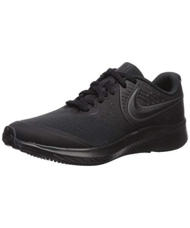 Nike Unisex-Child Sneaker Big Kid (8-12 Years) 3.5 Big Kid Black/Anthracite - Black - Volt