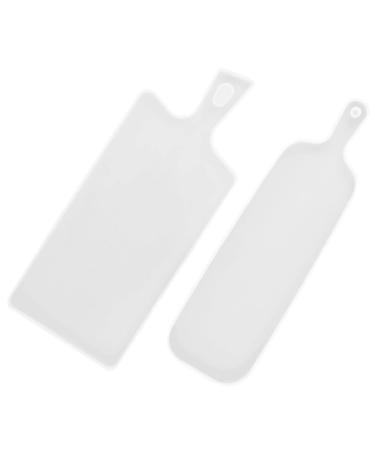 STOBOK 2Pcs handle tray mold paddle silicone mold tray molds for epoxy silicone tray rack