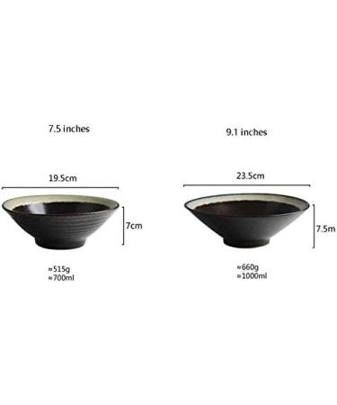 Accessories Kitchen Pantryware Multi Purpose/Salad Serveware Serving Bowls Mixing bowlLarge Soup Bowl Ramen Noodle Bowl Retro Fruit Salad Bowl Creative Ceramic Tableware Mixing Bowl Serving Bowl 9.1 inches - Buy Online on SooperMarket.com