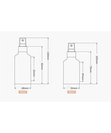 Xumin 3-Pack 30ml Fine Spray Bottles - Silver Aluminum Toner & Makeup Atomizers with Nozzle & Lid | High-Quality Travel & Cosmetics Holder - Buy Online on SooperMarket.com