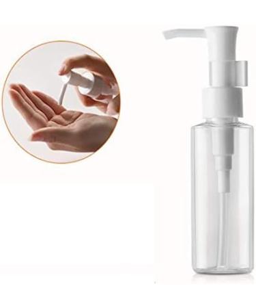 3Pcs 100ml Empty Refillable Clear Plastic Pump Bottle Travel Bottle Make Up Cosmetic Container Dispenser for Lotion Shampoo 100ml/3.4oz - Buy Online on SooperMarket.com