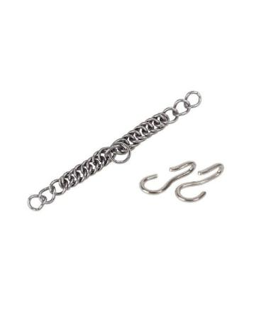 Curb chain and hook set for Pelhams/Kimblewicks/Weymouth Bits etc. Stainless steel