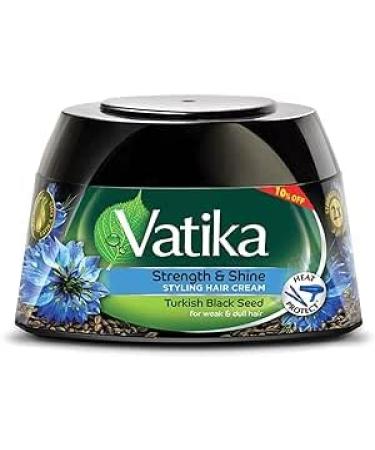 Vatika Naturals Nourishing and Protecting Styling Cream | Black Seeds with Vatika Nourishing Oils - 125ml / 4.2 oz