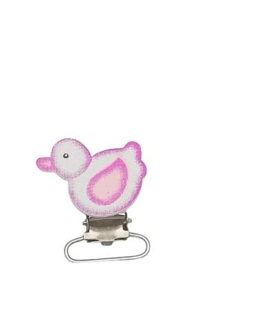 knbo 1 x Clip Baby Duck 3.5 cm pink for pacifier chains suspenders pendants and much more NEW & OVP