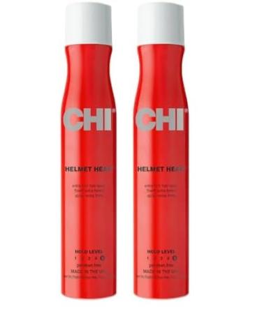CHI Helmet Head Extra Firm Hairspray 10 oz (Pack of 2) Unscented 10 Ounce (Pack of 2)