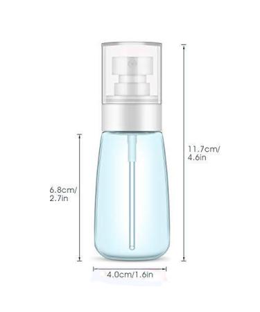 YAMYONE 2Pcs 60ml Fine Mist Spray Bottle Set for Travel - Refillable Containers for Essential Oils, Perfume, Toners - Perfect for Hair & Makeup On-The-Go - Buy Online on SooperMarket.com