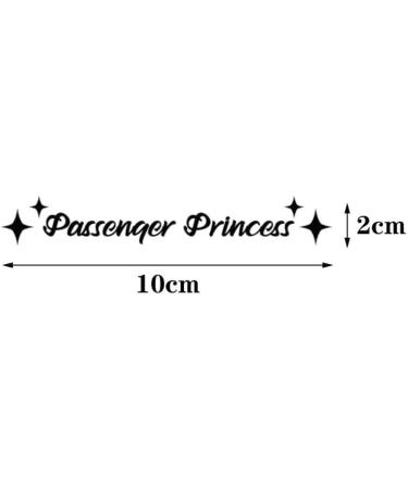 Passenger Princess Sticker Waterproof Vinyl Decal Car Mirror Sticker Window Bumper Rear View Mirror Phone Water Bottle Decor Black Merchandise Decals and Stickers - Buy Online on SooperMarket.com
