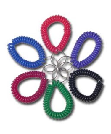 Spiral Bracelet - Rainbow Colors - Wrist Coil (red)