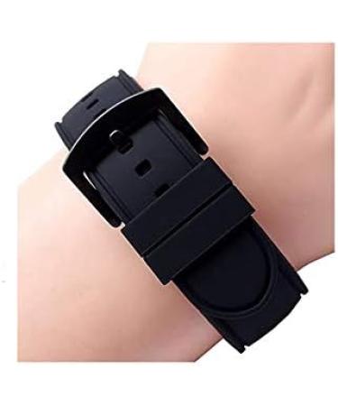 SYBL 8 Pack Rubber Watch Band Loops - Replacement Silicone Strap Keeper Rings (Black) | 12mm-26mm - Buy Online on SooperMarket.com