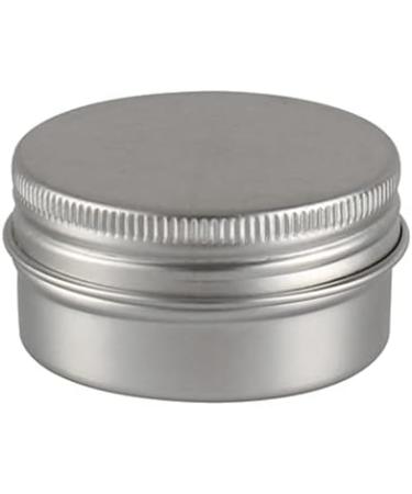 Zeoabsy 50pcs 30ml Silver Aluminum Tins - Empty Screw-Top Containers for Cosmetics Candles & Ointments + Spatulas & Etiquette - Buy Online on SooperMarket.com