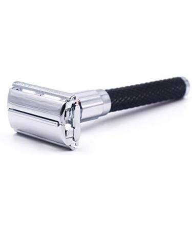 Buy Parker 92R Graphite Gray Heavyweight Double Edge Safety Razor for Men - Includes 5 Premium Blades | International Shipping Available - Buy Online on SooperMarket.com