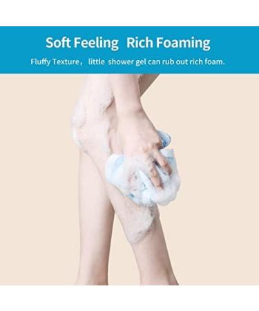 Yiclick Exfoliating Washcloth Towel - Soft & Rough Body Scrubber - Blue - Buy Online on SooperMarket.com