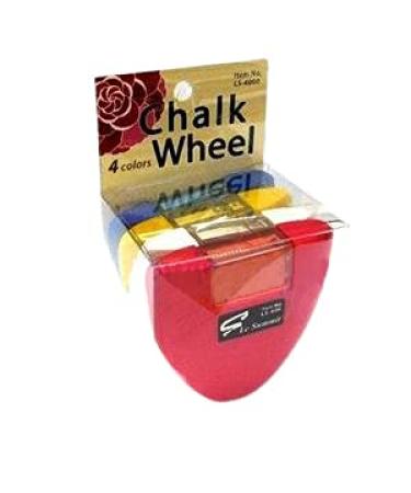 Le Summit Chalk Wheel - Blue, Red, White, Yellow Four Color Set Fabric Markers
