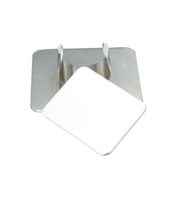 Professional 1PC Nail Art Palette Ring - Stainless Steel Color Mixing Palette for DIY Nail Designs | Handsfree Rectangle Makeup Tool - Buy Online on SooperMarket.com