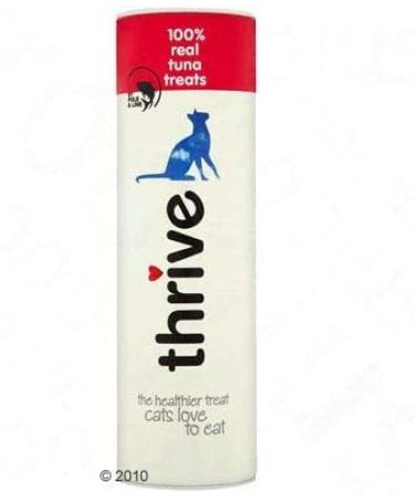 thrive 100% Real Cat Treats - Pack of 3 (Tuna and Chicken and White Fish) and free toy ball - Buy Online on SooperMarket.com
