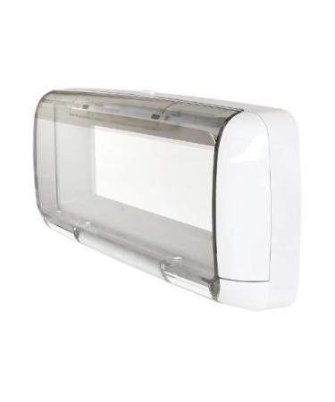 Dual Electronics SG3 Splashguard Marine Radio Housing Unit, Waterproof, Transparent, Single DIN, White Marine Stereo Splashguard