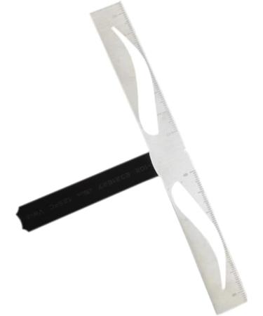 Gogogmee 1pc Eyebrow Tools Eyebrow Shapes Stencil Brow Stencils Template Positioning Ruler Stainless Steel Size 1 As Shown - Buy Online on SooperMarket.com