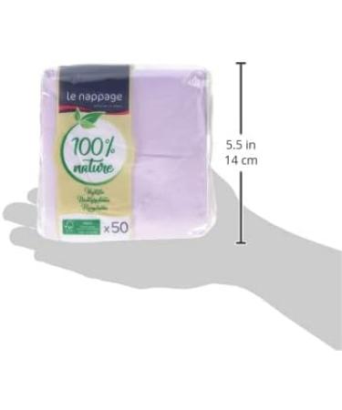Le Nappage Old Pink Tex Touch Cocktail Napkins - 50 Count FSC Certified 25x24 cm Eco-Friendly Cellulose Wadding - Buy Online on SooperMarket.com