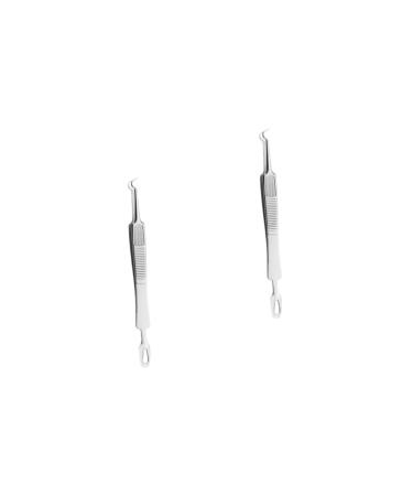 NOLITOY 6 Pcs Clip Blackhead Extractor Pimple Tool Stainless Steel Blackheads Extractor Metal Suite