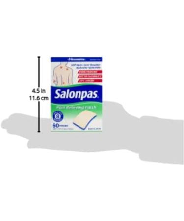 Salonpas Pain Relieving Patches 60 Count - New Edition | Fast Relief for Aches and Pains - Buy Online on SooperMarket.com