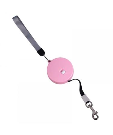 Mioyoow pet dog roller leash mini inserable dog leash 3m automatic retreat dog leash with reflective rope for small dogs and cats pink