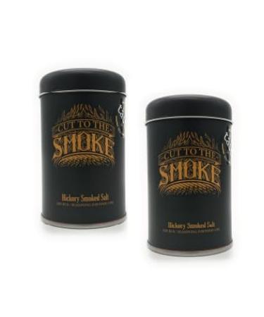 Dual Pack Hickory Smoked Salt (Coarse) (Shaker Tin) 150g - Award Winning