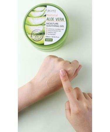 Buy JIGOTT Natural Aloe Vera 100% Moisture Soothing Gel 300ml | Hydrating Gel for Skin Relief | International Shipping Available - Buy Online on SooperMarket.com