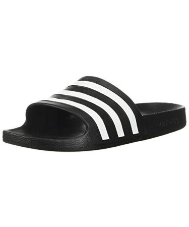adidas Unisex-Adult Adilette Aqua Slides Sandal 8 Core Black/White/Core Black