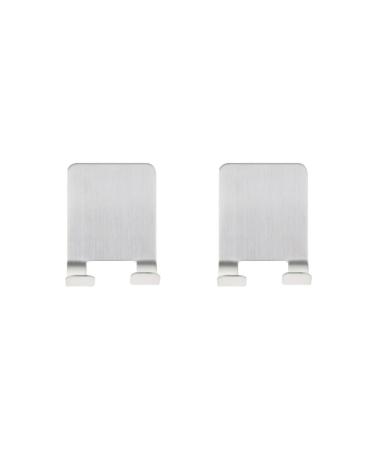 2 x Stainless Steel Razor Holder Self Adhesive Double Hook 2 Set (As Described+As Described)