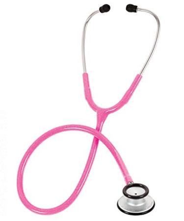 Prestige Medical Clinical Lite Stethoscope Hot Pink Sparkles