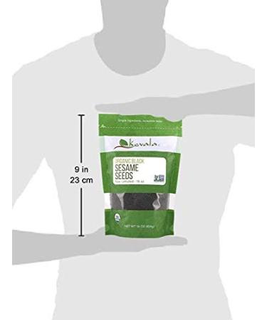 Buy Kevala Organic Black Sesame Seeds - Raw Unhulled 16 oz (454 g) | Nutrient-Rich Superfood - Buy Online on SooperMarket.com