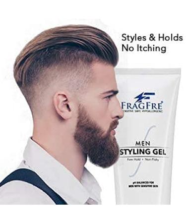 Fragrance-Free Firm Hold Men's Hair Gel - 8 oz | Paraben-Free, Hypoallergenic, Sensitive Skin Formula - No Irritations | Styling Gel for Aggressive Hair Styles - Buy Online on SooperMarket.com