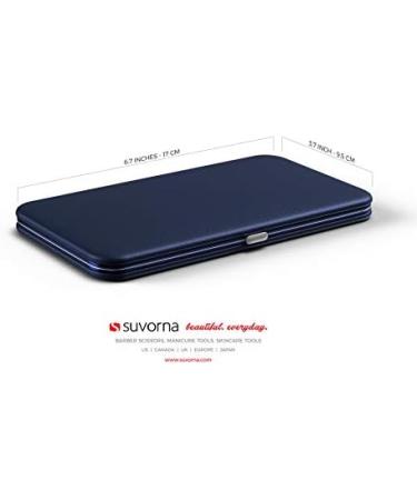 Suvorna 4-Piece Men's Grooming Kit with Scissors and Tweezers - Dark Blue - Buy Online on SooperMarket.com