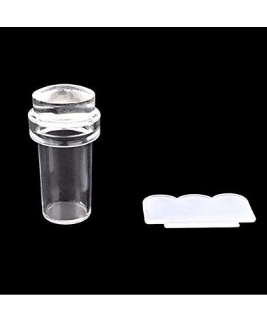 2pcs Clear Silicone Jelly Stamper with Scraper Clear Nail Art Jelly Stamper Nail Art Stamping Stamper for Manicure Tools Xmas Gifts Clear - Buy Online on SooperMarket.com