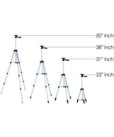 50 Aluminum Camera Tripod with Bubble Level Indicator for GoPro HERO Cameras + Mount & Cloth - Buy Online on SooperMarket.com