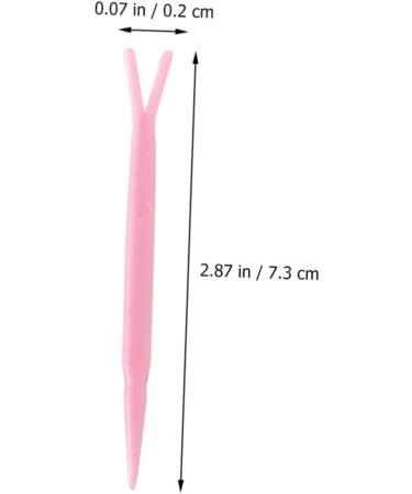 PLAFOPE 100pcs Plastic Forks for Clip Woman Stick Rods Accessories Fork Cosmetic Wear Y-shaped Supplies - Buy Online on SooperMarket.com