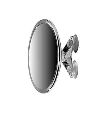 6 Suction Mount Mirror - 5X Magnifying Vanity Makeup Mirror with 3-Point Super Suction  Pivoting  Rotating and Locking Suction