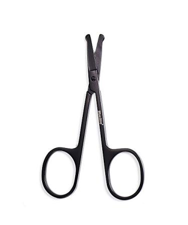 9CM Black Round Head Nose Hair Shaving Shaving Supplies and Accessories Hair Clipper Eyebrow Scissors Comb Eyelash Hair Trimmer