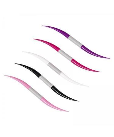 perfk 2x5 Pieces Nail Dotting Pen Tool Painting Detailing Gel Drawing Nail Art Tip Dot Paint Colorful 2 Pcs